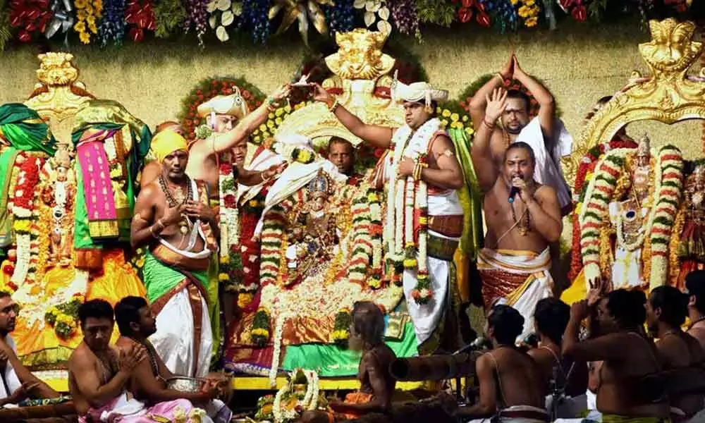 Madurai: Simple celestial wedding of Goddess Meenakshi