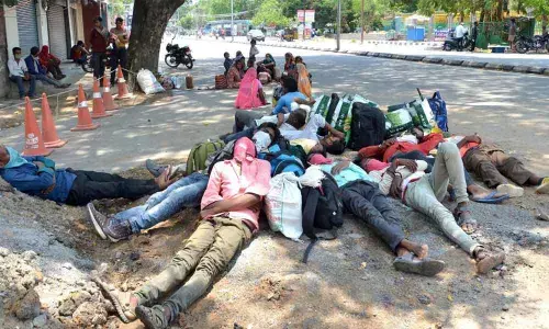 Warangal: Migrant workers hope to catch a train