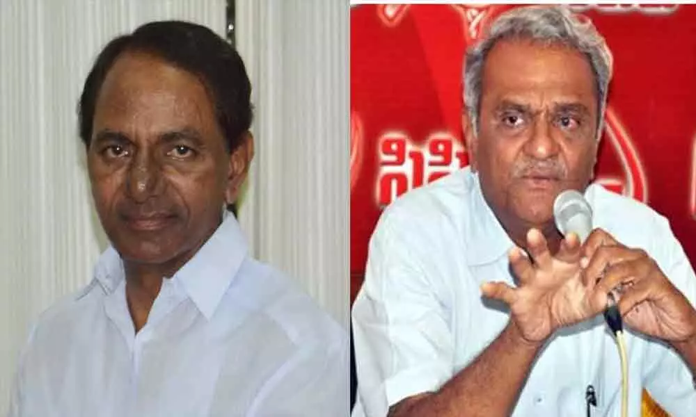CPI Narayana takes dig at PM Modi over lifting the ban on liquor sales, requests KCR not to do so