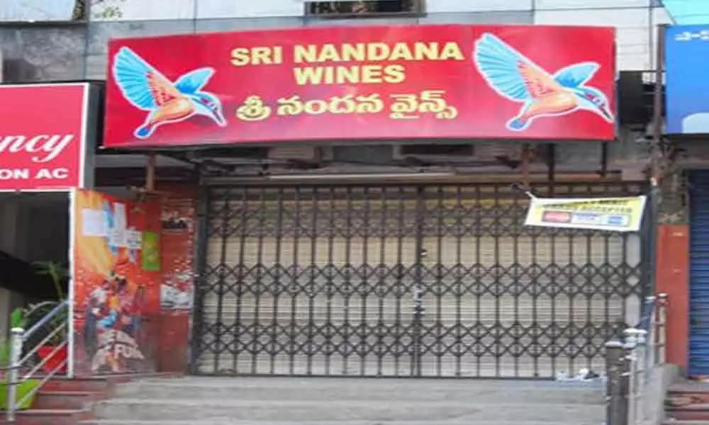 Hyderabad: Shuttered wine shops sold stocks to tipplers on the sly