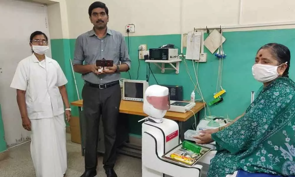 Tirupati: A robot to serve Covid patients!