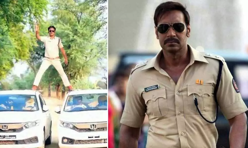 MP Police Fined For Mimicking Ajay Devgns Stunt From Singham Movie