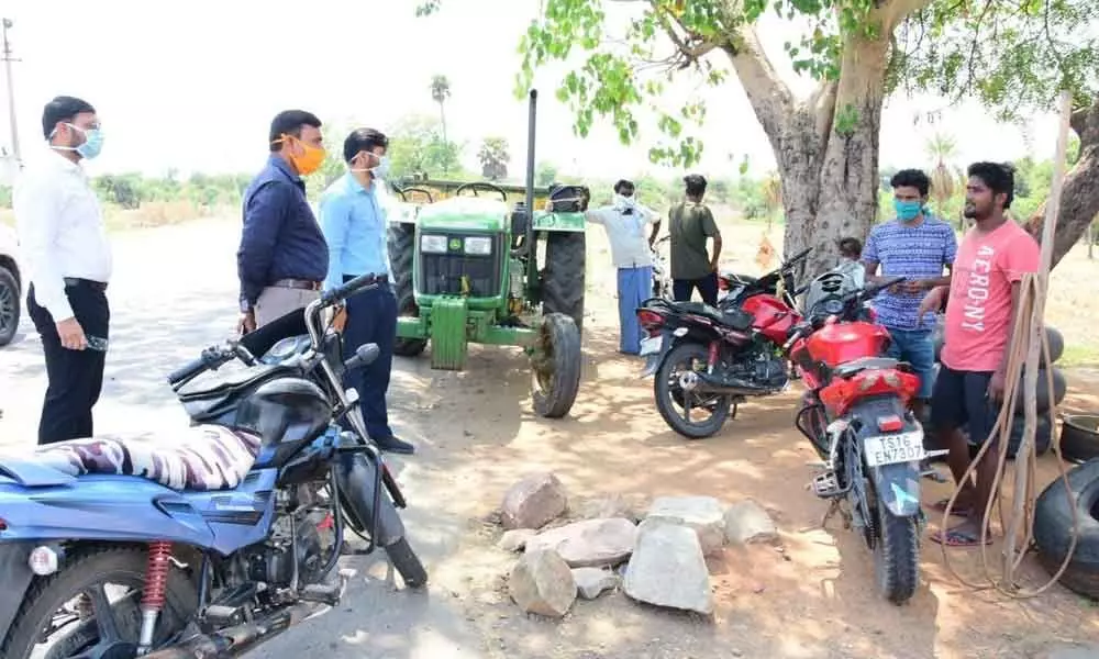 Kamareddy: Collector Dr A Sharath seizes puncture shop