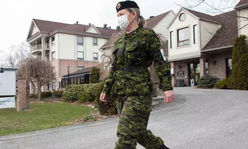 Five Canadian military members test positive