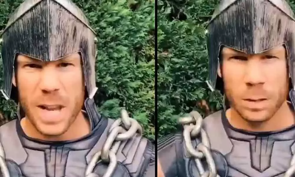 TikTok: David Warner In Baahubali Avatar Mimicking The Famous Dialogue From This Movie…