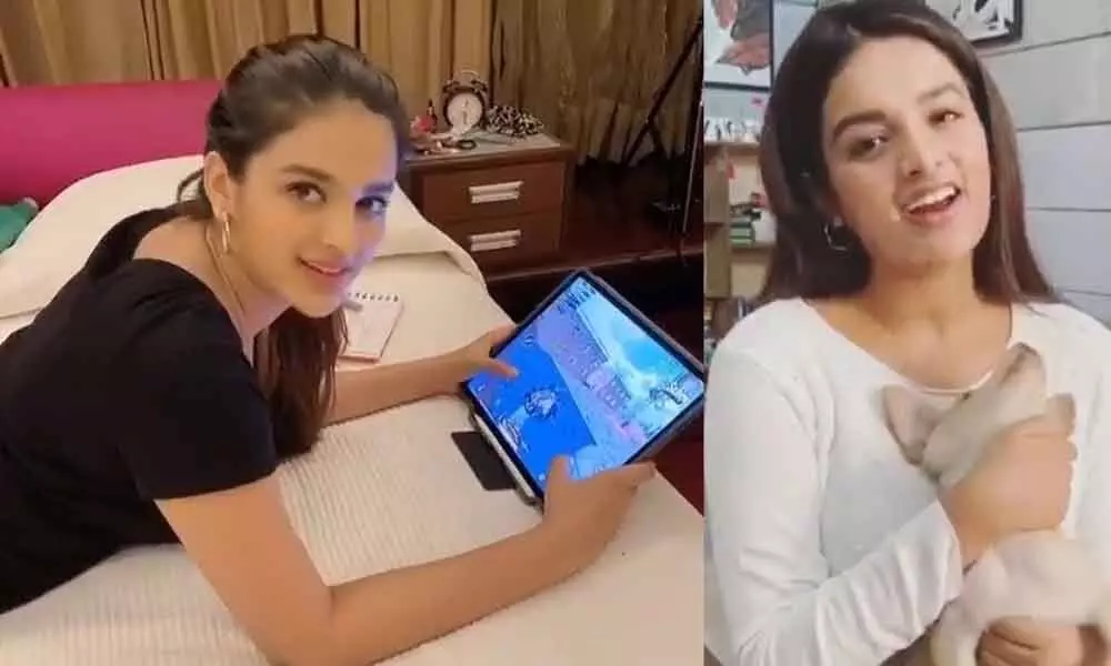Nidhi Agerwal hooked to PUBG