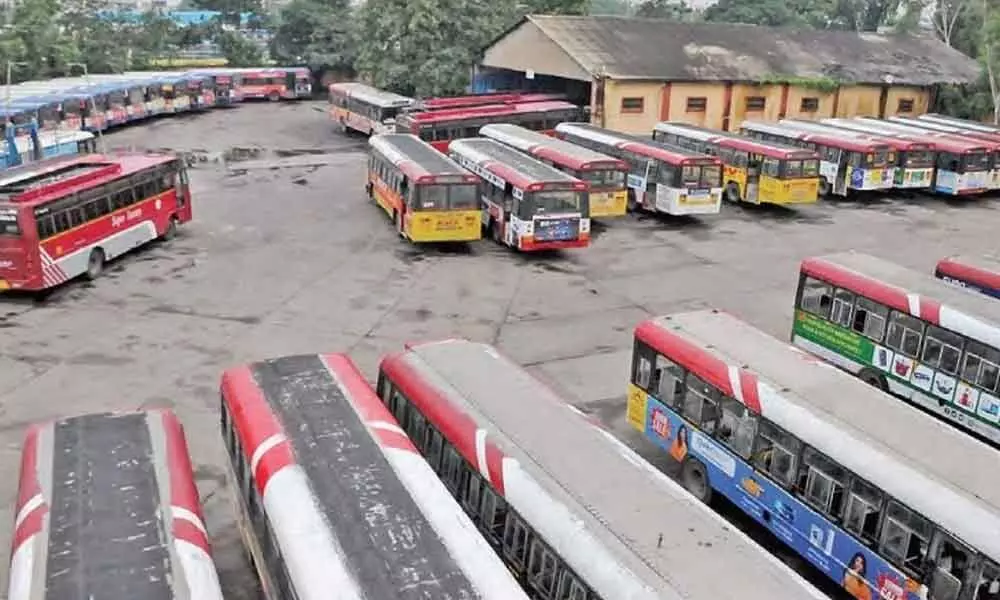 TSRTC prepares to operate buses in Khammam