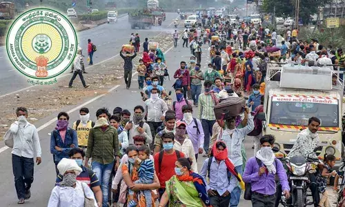 Jagan Government takes initiative to transport walking migrants at free of cost