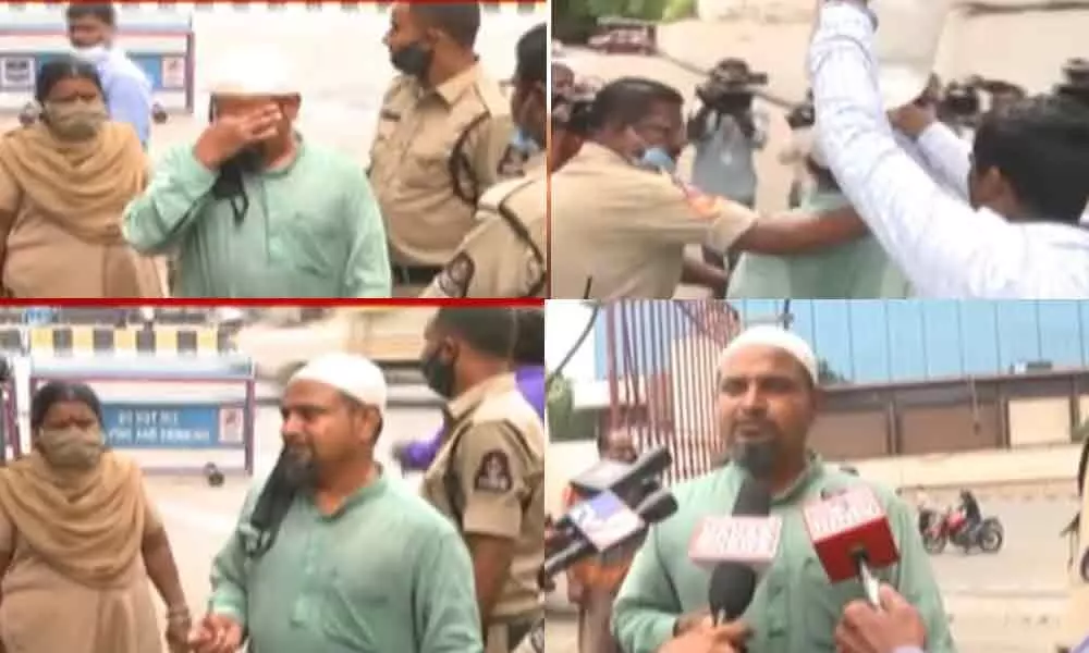 Hyderabad: Debt-ridden man attempts suicide in front of Pragati Bhavan