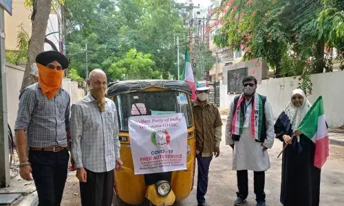 Hyderabad: Welfare Party of India runs free autos for emergency needs