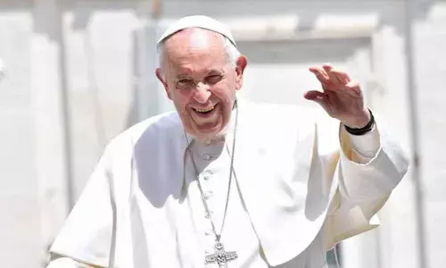 Pope Francis holds 1st mass for live congregation