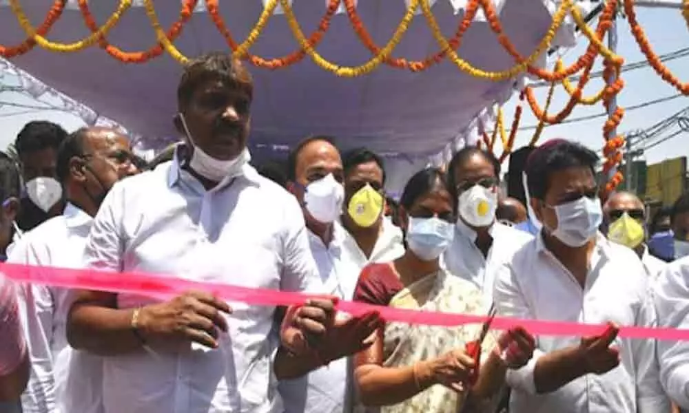 Hyderabad: KTR inaugurates first level flyover at Biodiversity junction