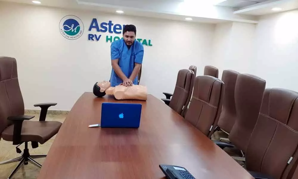 Aster RV Hospital imparts Basic Life Support skills virtually