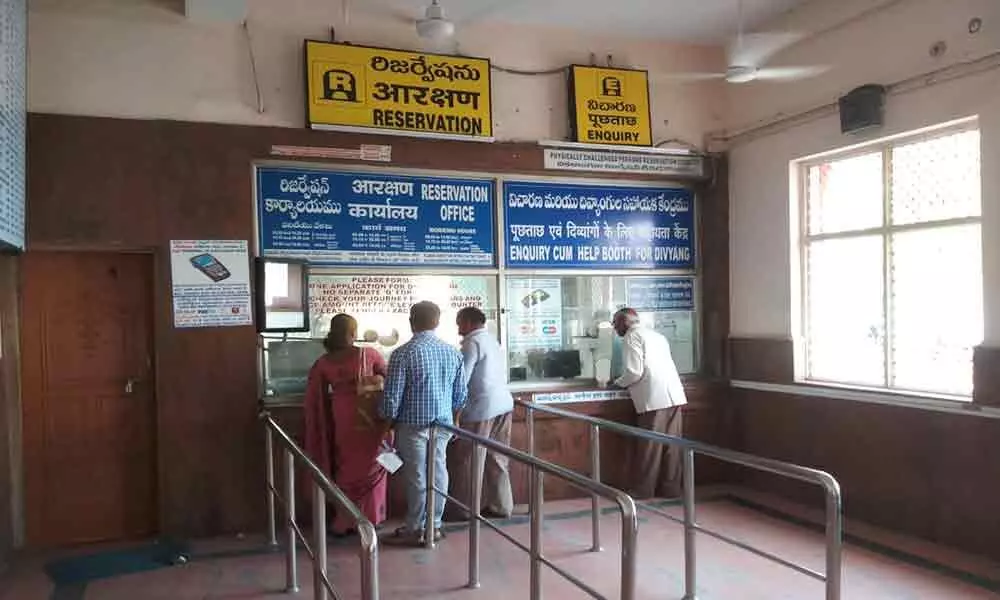 SCR opens 44 reservation counters for special trains in Andhra Pradesh