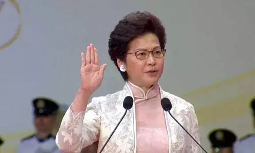 Hong Kongs Lam vows full support for national security law