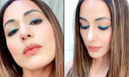 Mimic Hina Khans Green Eyeliner And Look Chic