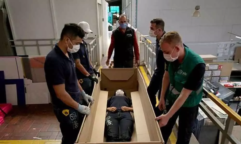 A bed that converts into coffin