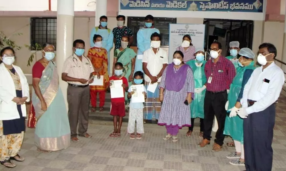 Tirupati: 9 Coronavirus patients discharged after recovery