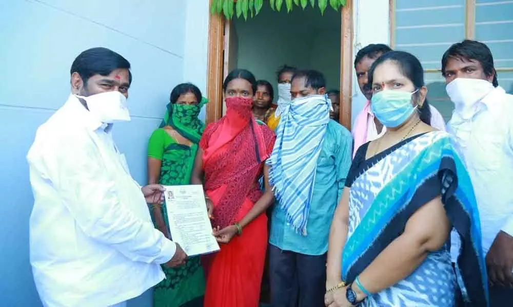 Suryapet: Minister G Jagadish Reddy assured that 80 beneficiaries get 2BHKs