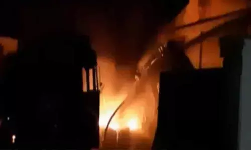 Hyderabad: Fire breaks out at chemical godown in Dhulapally