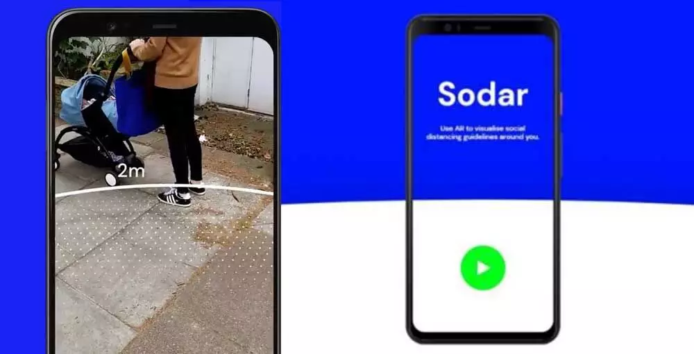 Google's AR Tool' ' Sodar ''Helps in Social Distancing