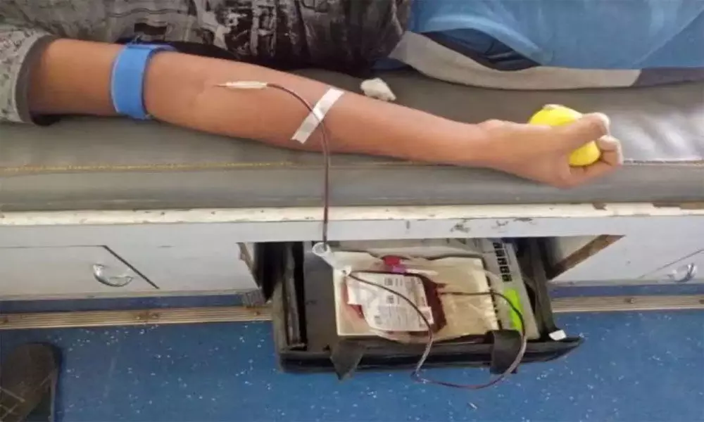 Giving Blood & Sweat: Corona warriors set up blood donation camp