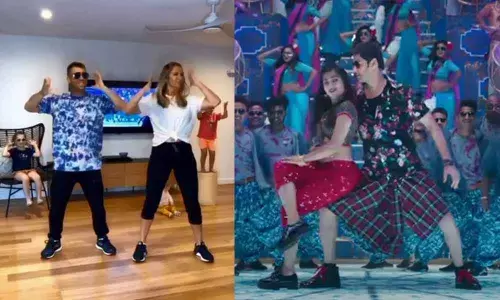 David Warner Continues To Impress Again, This Time With Mahesh Babus Signature Step