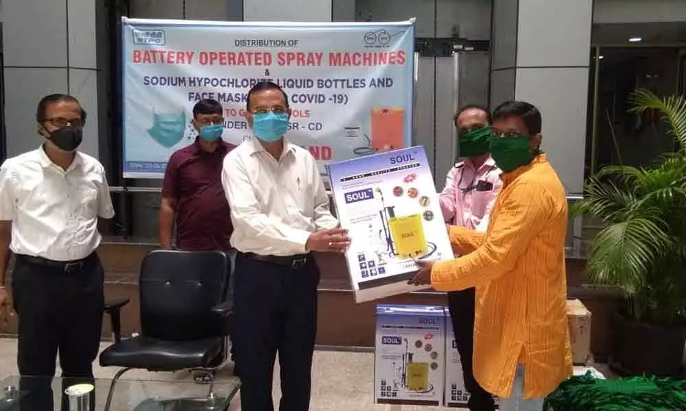 Secunderabad: Battery-operated sprayers donated