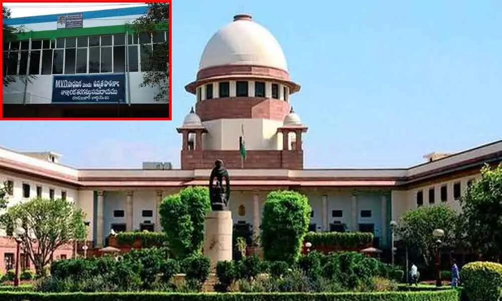 Remove party colours from all public buildings in four weeks, Supreme Court to AP govt