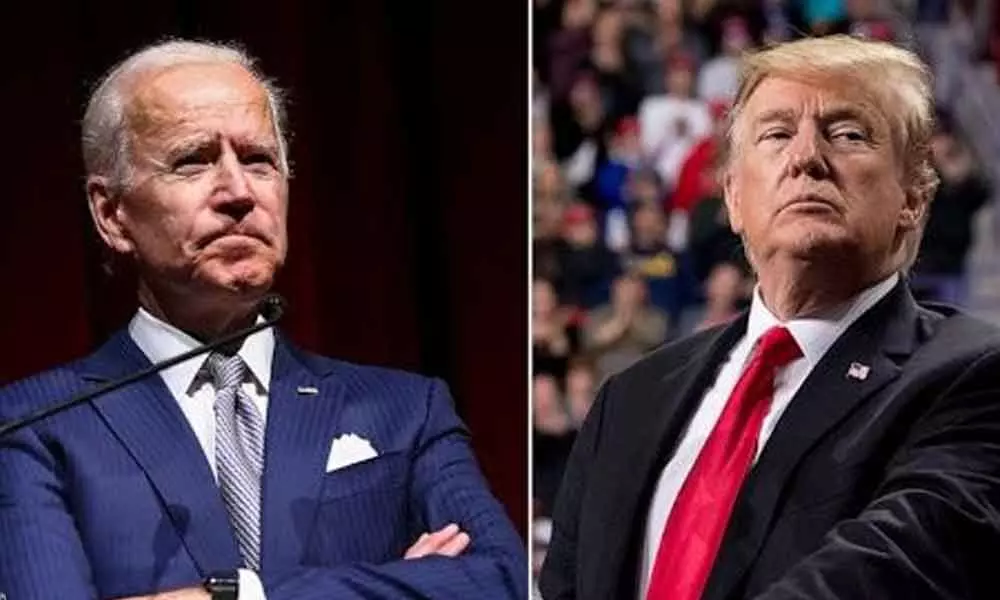 Joe Biden(left); Donald Trump