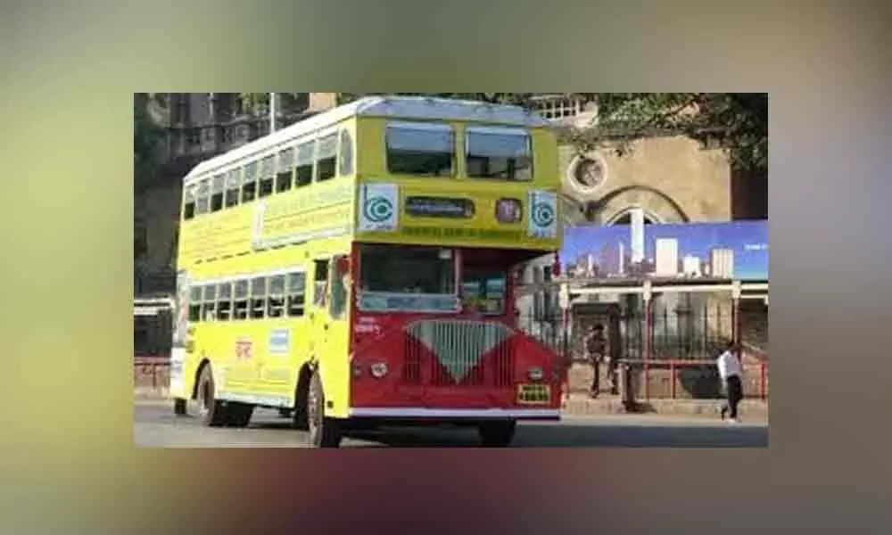 As restrictions on movement were eased from Monday, a number of BEST buses with seats occupied were seen plying in the city.