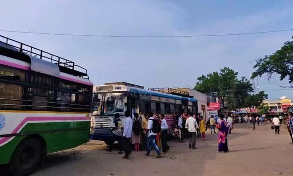 No safety measures are followed at Adilabad bus depot