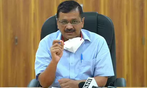 Delhi Chief Minister Arvind Kejriwal held al press conference
