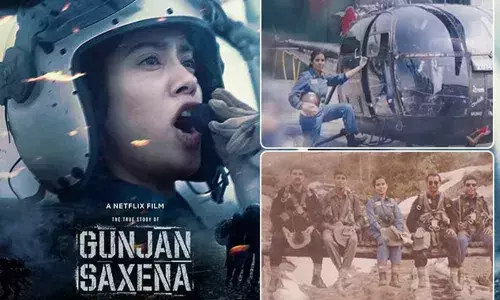 Janhvi Kapoors Gunjan Saxena-The Kargil Girl Movie Poster