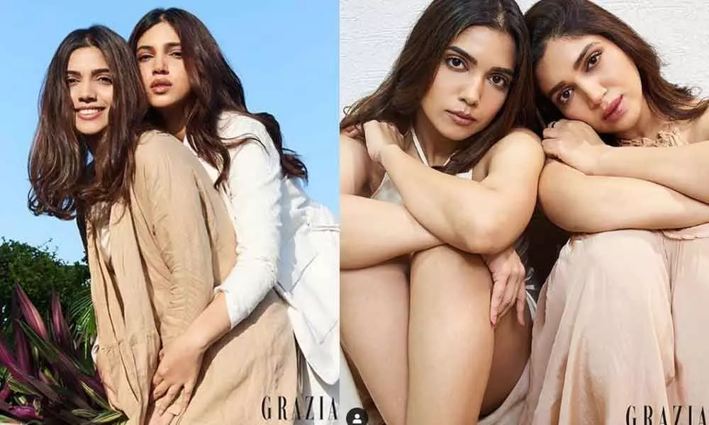 Sisters * Grazia: Bhumi And Her Sister Samiksha Turn The Cover Girls For Grazia Magazine