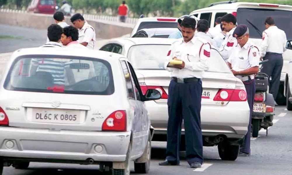 Police', judge' stickers on number plates illegal in Hyderabad