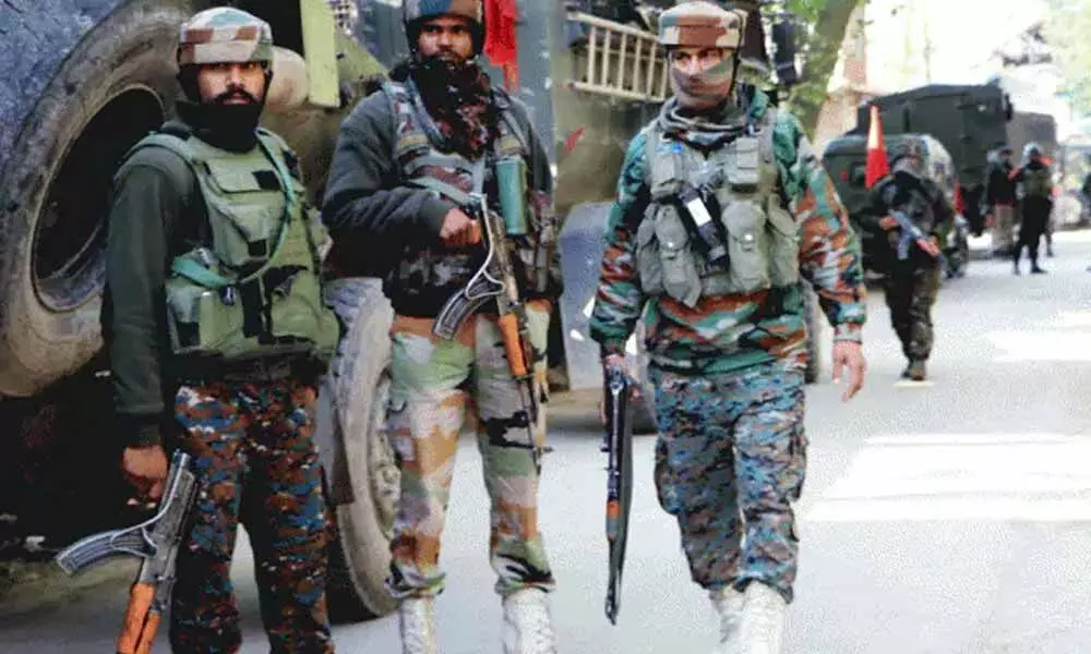 Five terrorists were killed in an encounter with security forces