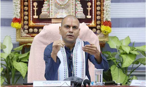 TTD EO Anil Kumar Singhal participating in `Dial Your EO’ programme in Tirumala on Sunday