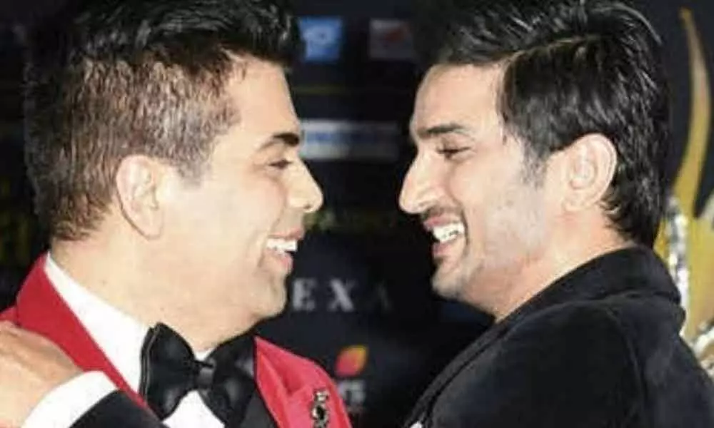 Karan Johar and Sushant Singh