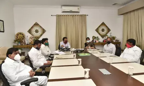 Municipal Administration Minister KT Rama Rao reviewing works of Tandur, Parigi and Vikarabad Municipalities on Monday