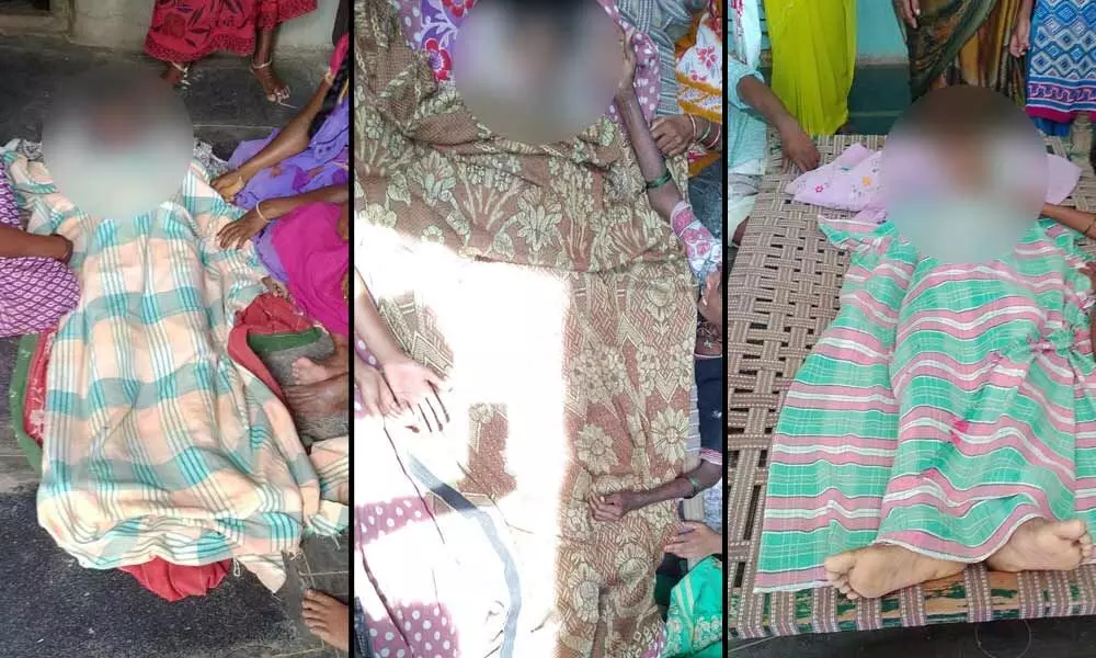 Three children drowned to death in a canal at Pidigurualla of Guntur