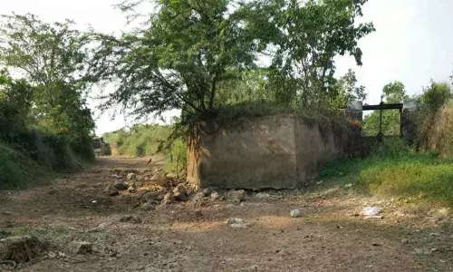 Irrigation canal at Thotada village under Amudalavalasa mandal in Srikakulam district