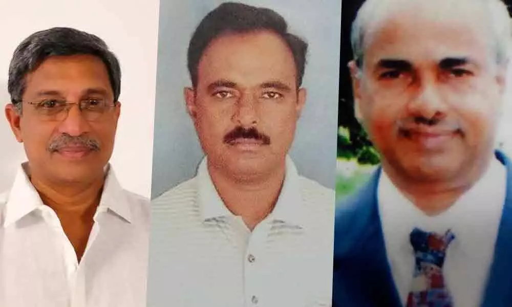 B Dasaratha Rami Reddy, R Sreenivasulu Reddy, Prof A Ranga Reddy