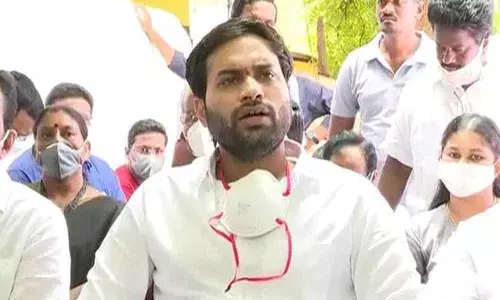 Devineni Avinash fires on TDP over council developments, stages protest in Vijayawada