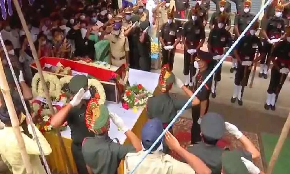 Suryapet: Thousands gather to pay last respects to Colonel Santosh Babu