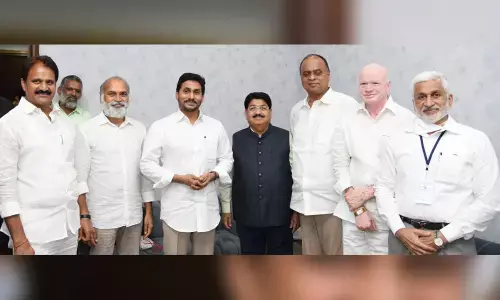 Mopidevi Venkata Ramana, Ayodhya Rami Reddy,  Parimal Nathwani and Pilli Subhas Chandra Bose, CM YS Jagan Mohan Reddy