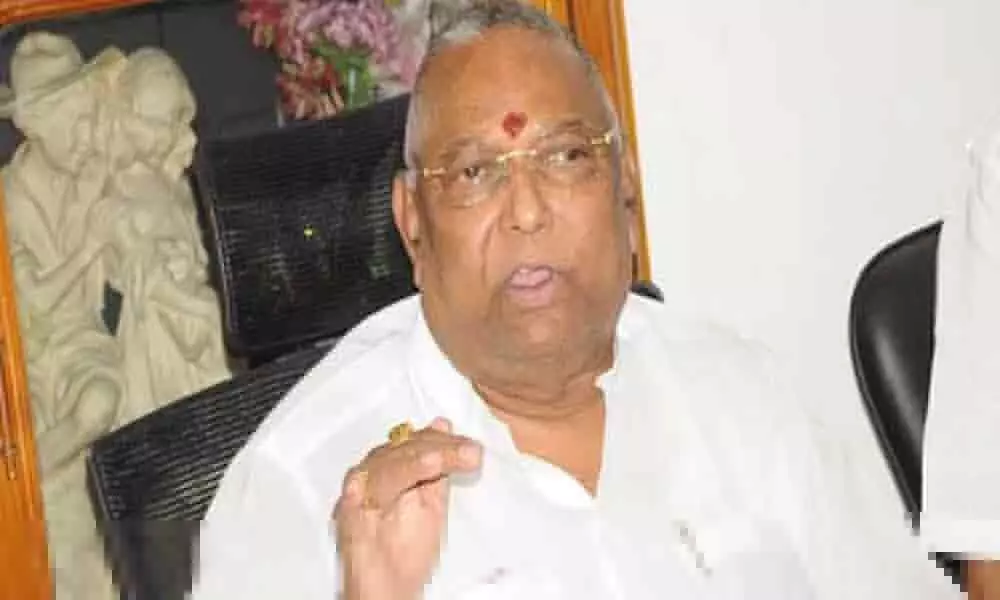 Former Guntur MP Rayapati Sambasiva Rao falls sick and admitted in hospital