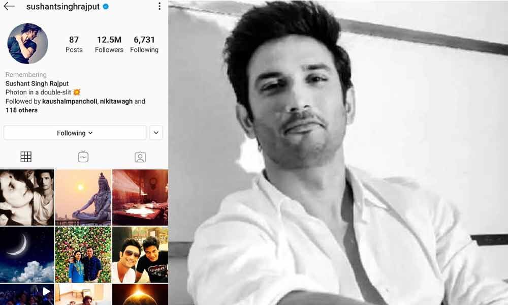 Sushant Singh Rajput S Instagram Account Gets Added With Remembered Tag