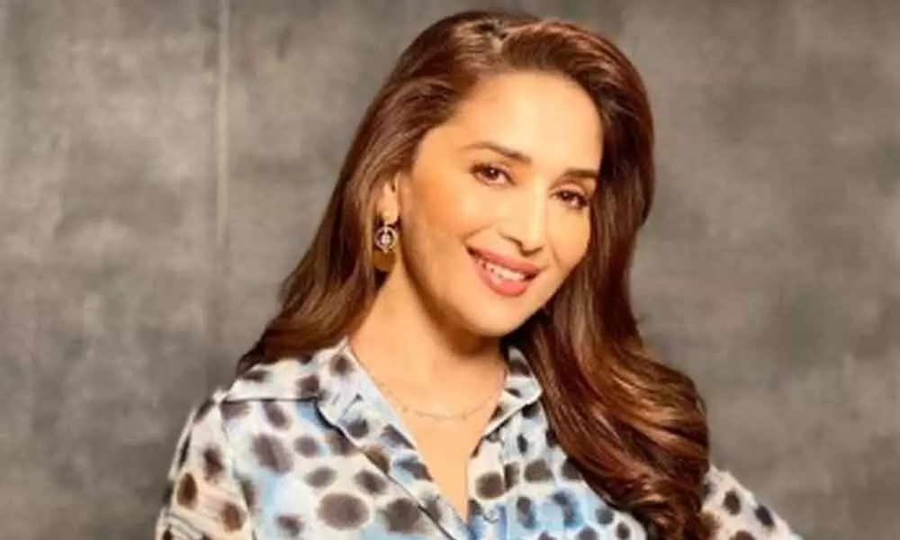 Madhuri Dixit Is Seen InAll Mood With Humming A Song