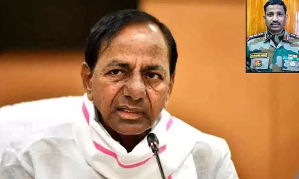 Chief Minister K Chandrashekar Rao will visit the bereaved family of martyred Colonel Santosh Babu in Suryapet